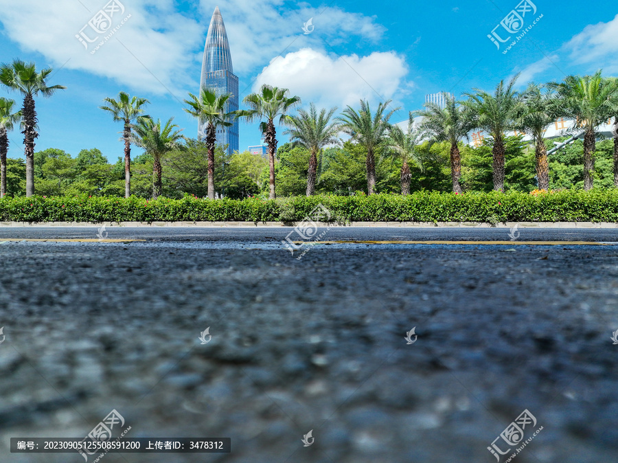 汽车广告背景图道路广场