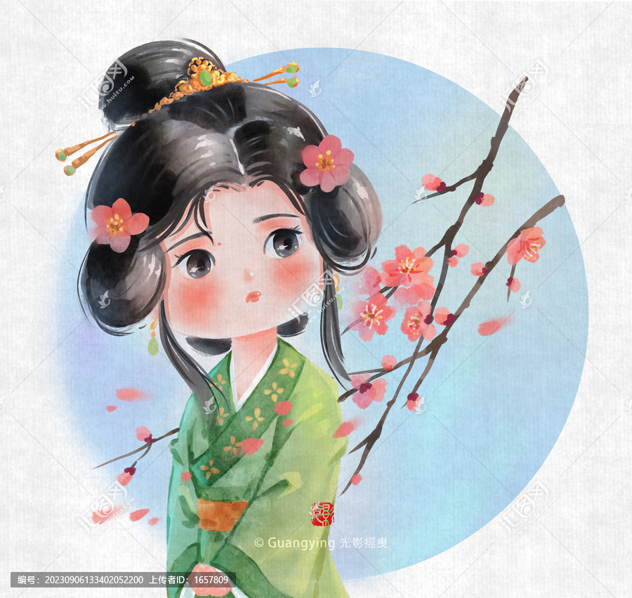 Q版古風(fēng)女孩