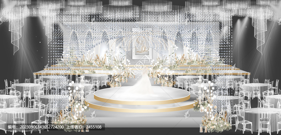 高端大氣白色婚禮秀場風(fēng)韓式