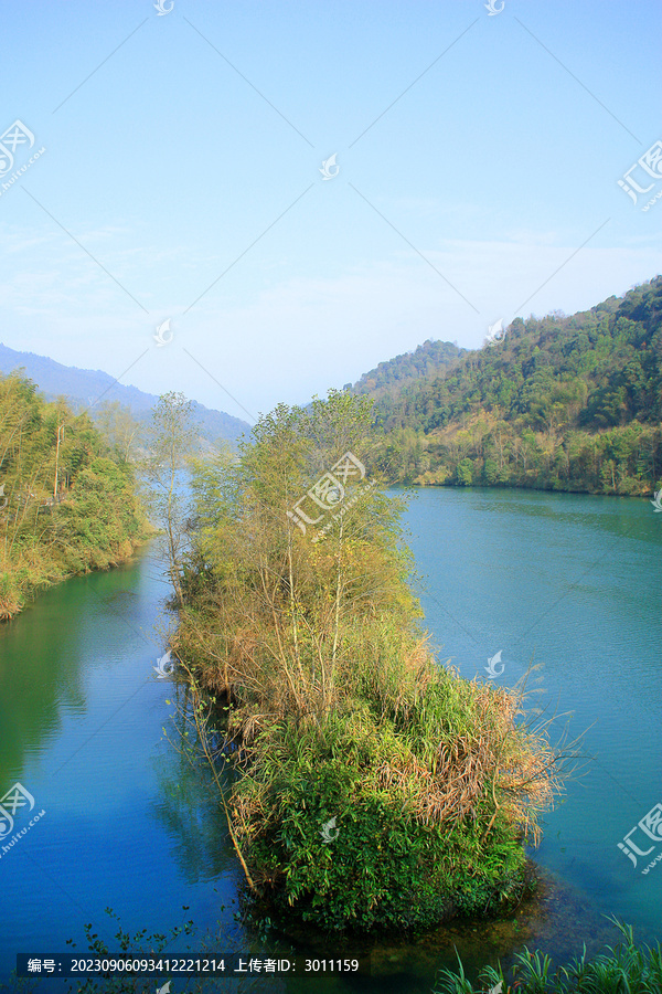 郴州雾漫小东江风景