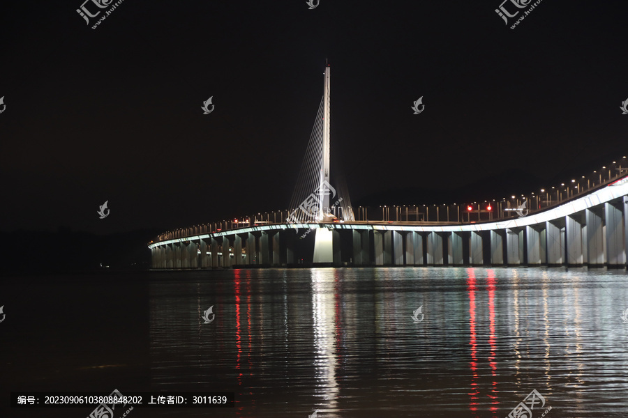 海上大桥夜景