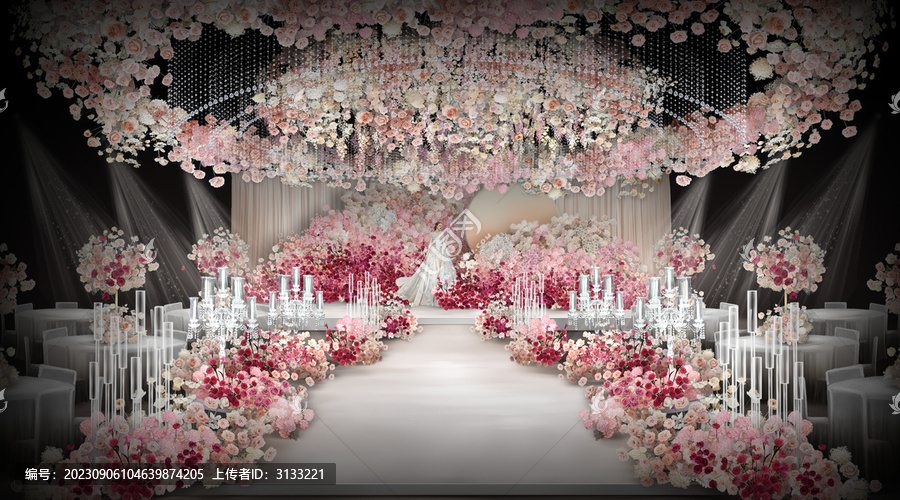 法式花?；槎Y水晶