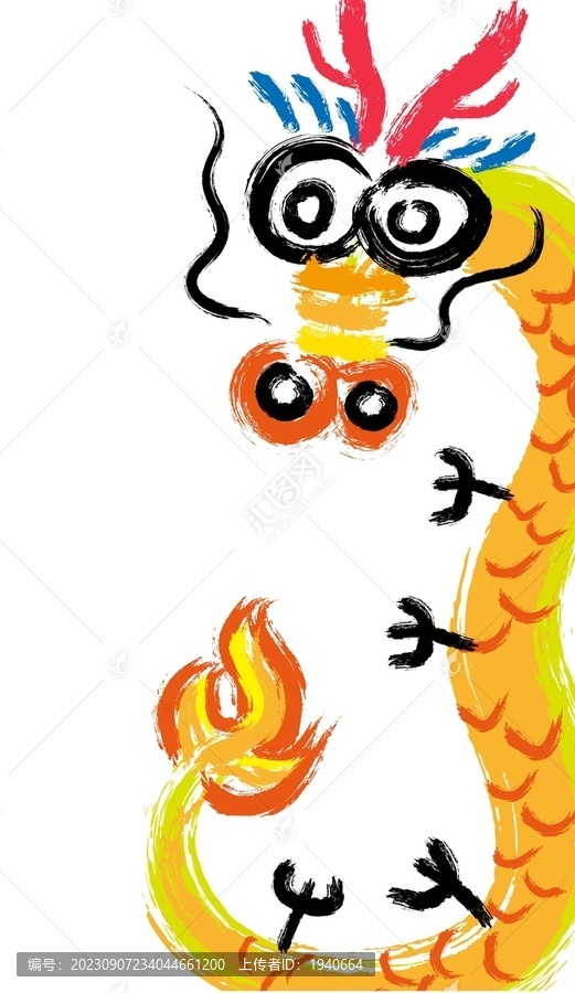 龍矢量藝術(shù)手繪插畫