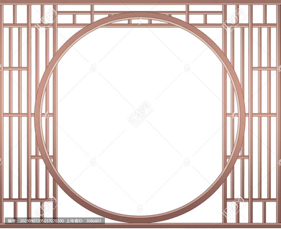 古風(fēng)花窗門(mén)框