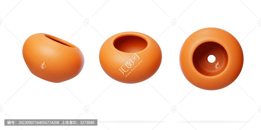 園藝花盆多肉盆子種花盆栽3D
