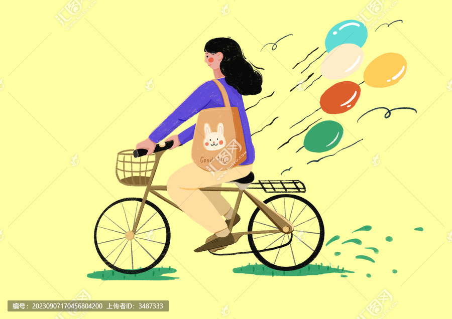 騎單車的女孩