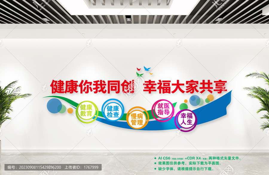 健康生活文化墻
