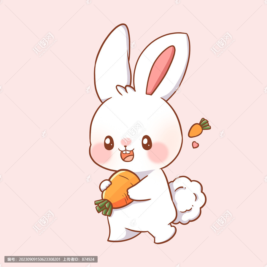 可愛卡通小兔子