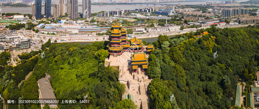 南京阅江楼航拍全景