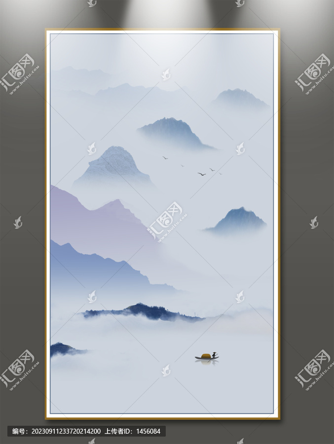 新中式水墨山水裝飾畫