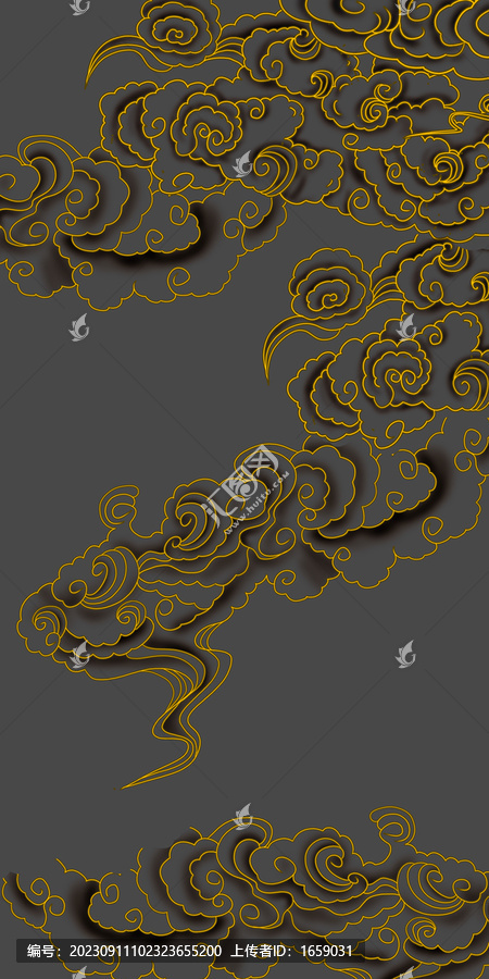 玄關(guān)祥云圖案