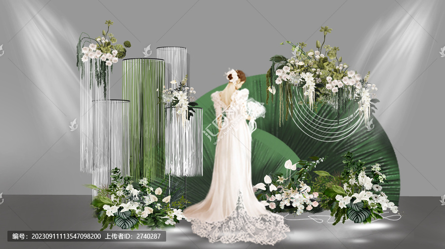 婚禮手繪迎賓合影區(qū)