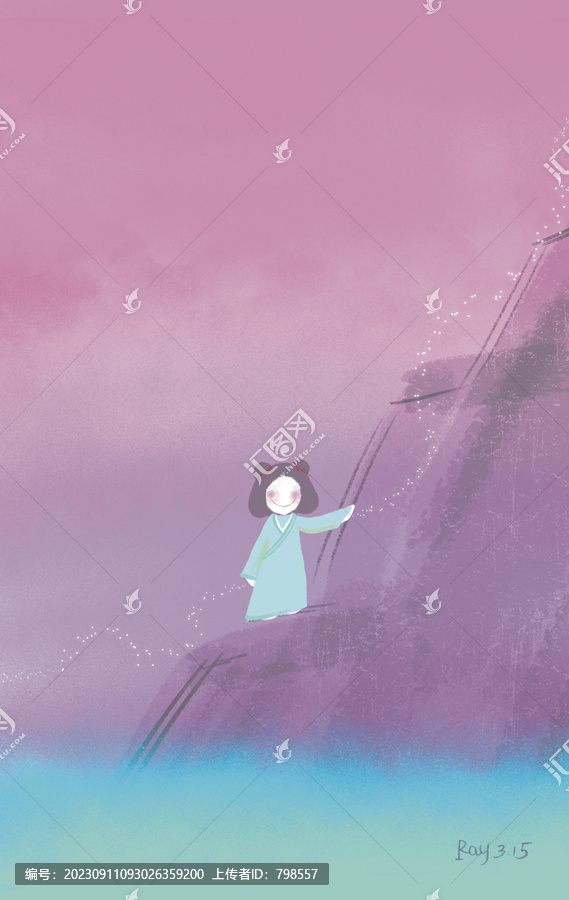 原畫意境女孩