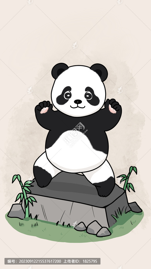 熊貓插畫(huà)