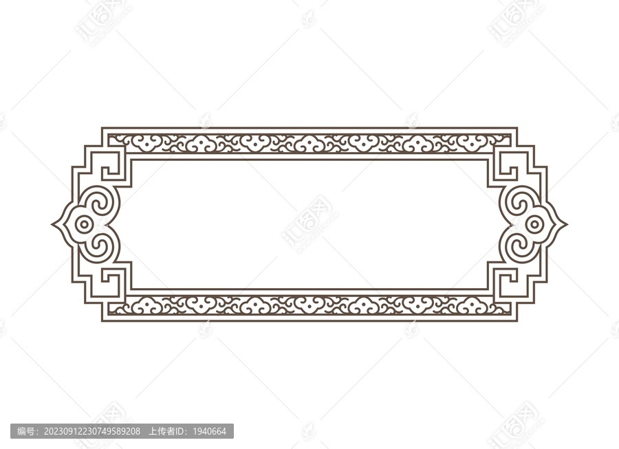 中式矢量边框设计