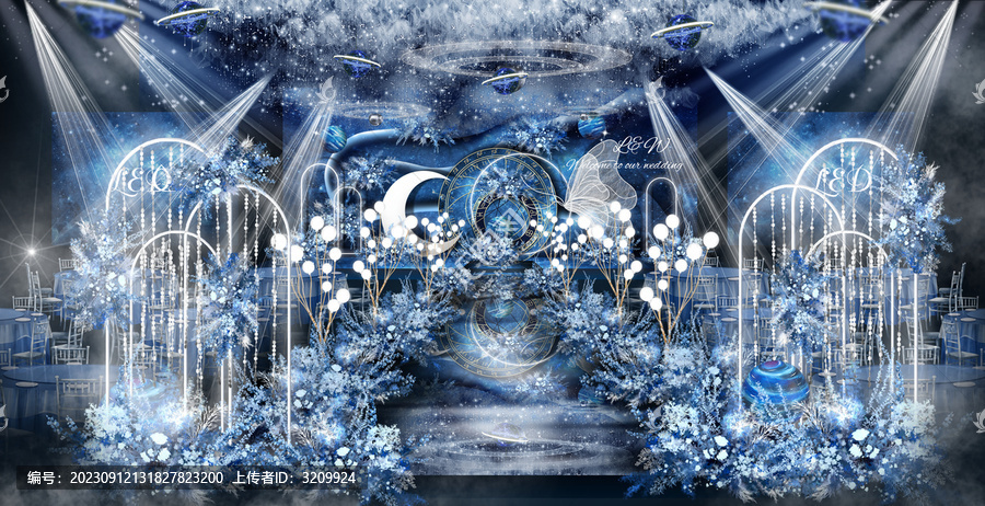 星空海洋婚禮效果圖
