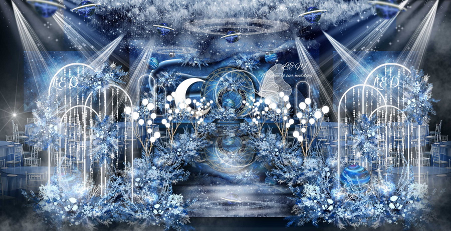 星空海洋婚禮效果圖