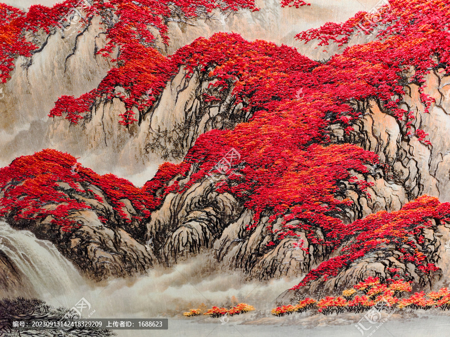 抽象山水圖案