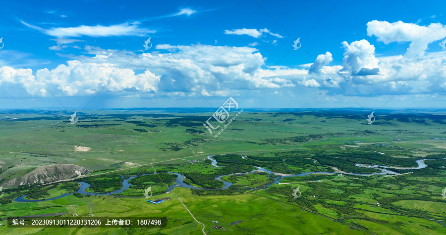 草原绿色草地自然风景