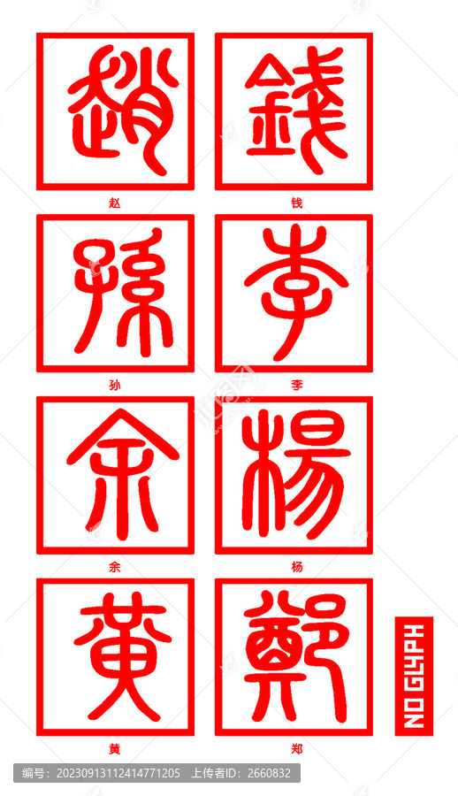 姓氏印章百家姓字章轉(zhuǎn)曲