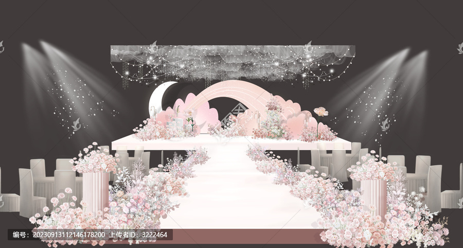 白粉色婚禮