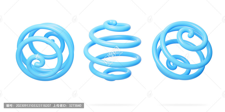 輔助襯托元素點綴圓環(huán)素材3D