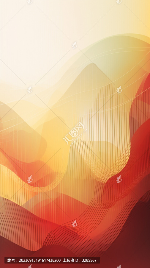 火紅喜慶涂鴉曲線背景素材