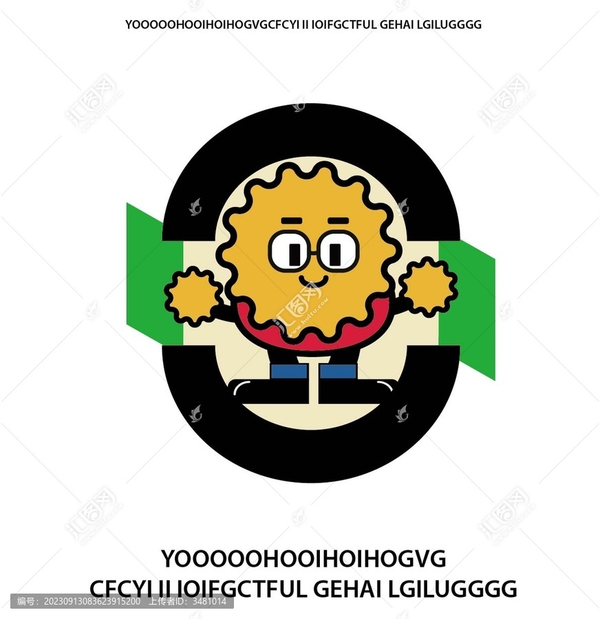 卡通大眼萌logo