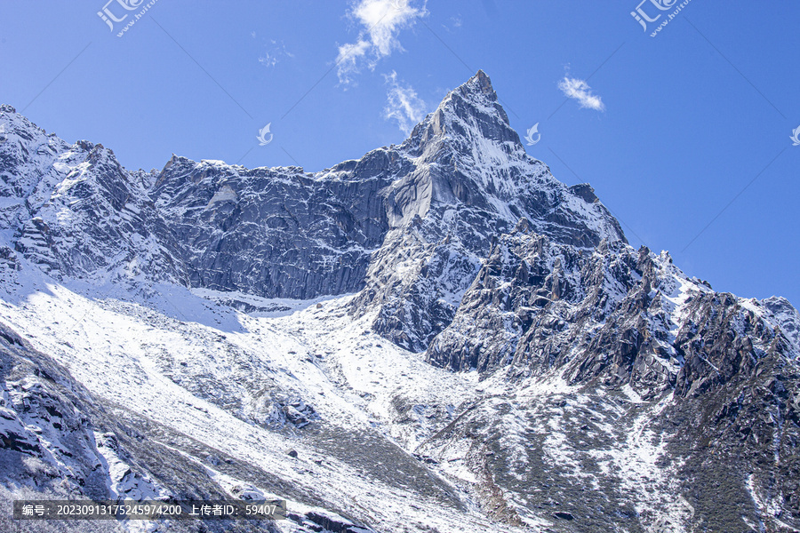 川西毕棚沟雪山风光