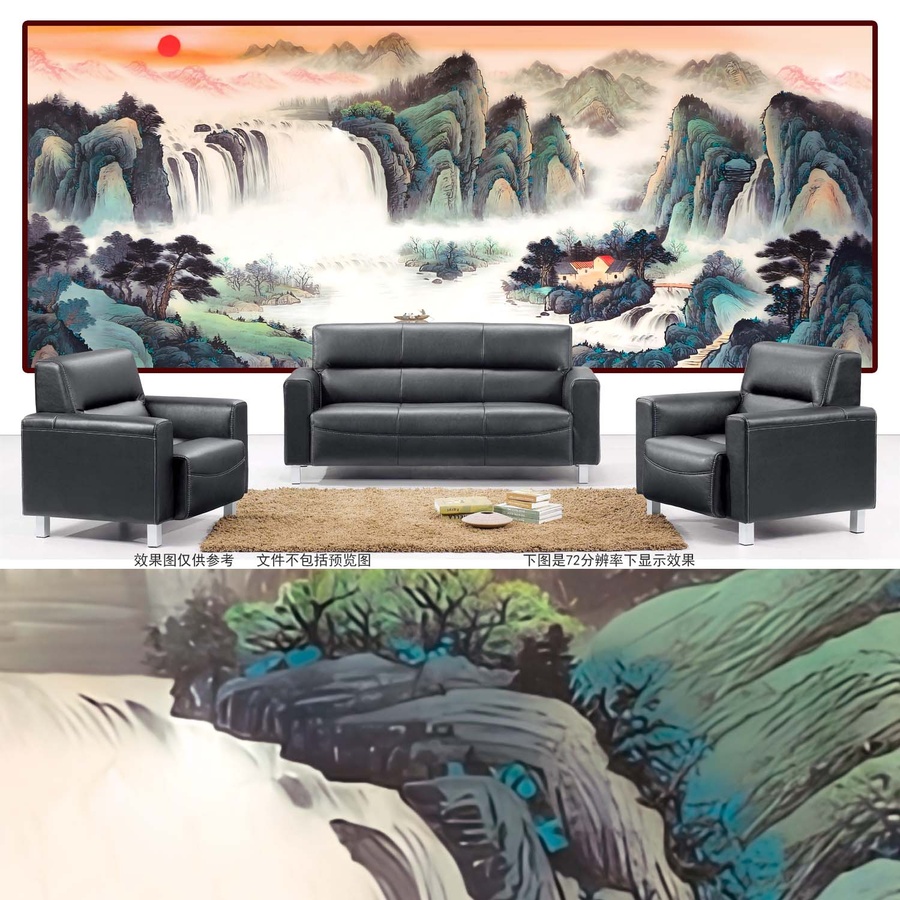 聚寶盆風水畫
