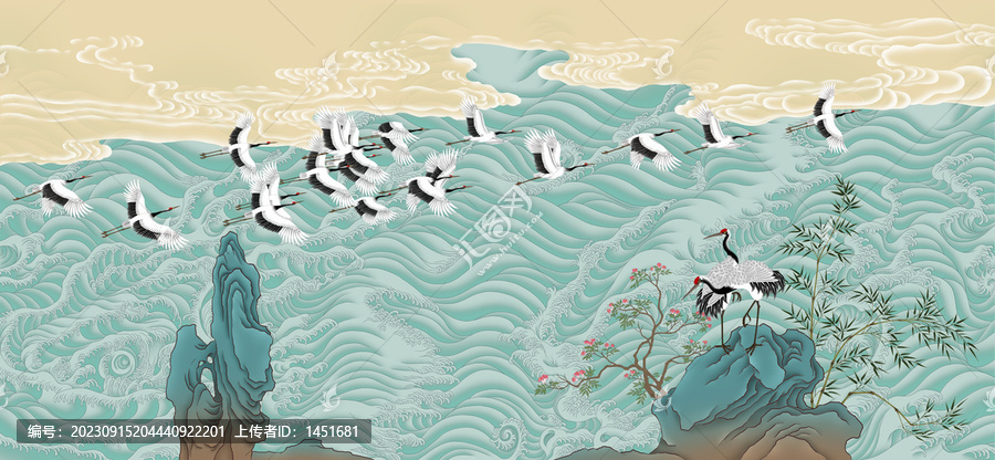 花鳥(niǎo)海景圖