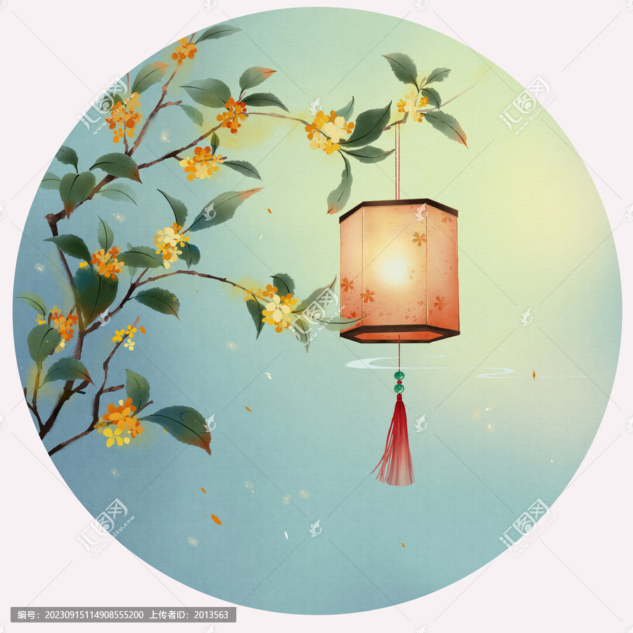 古風(fēng)桂花插畫