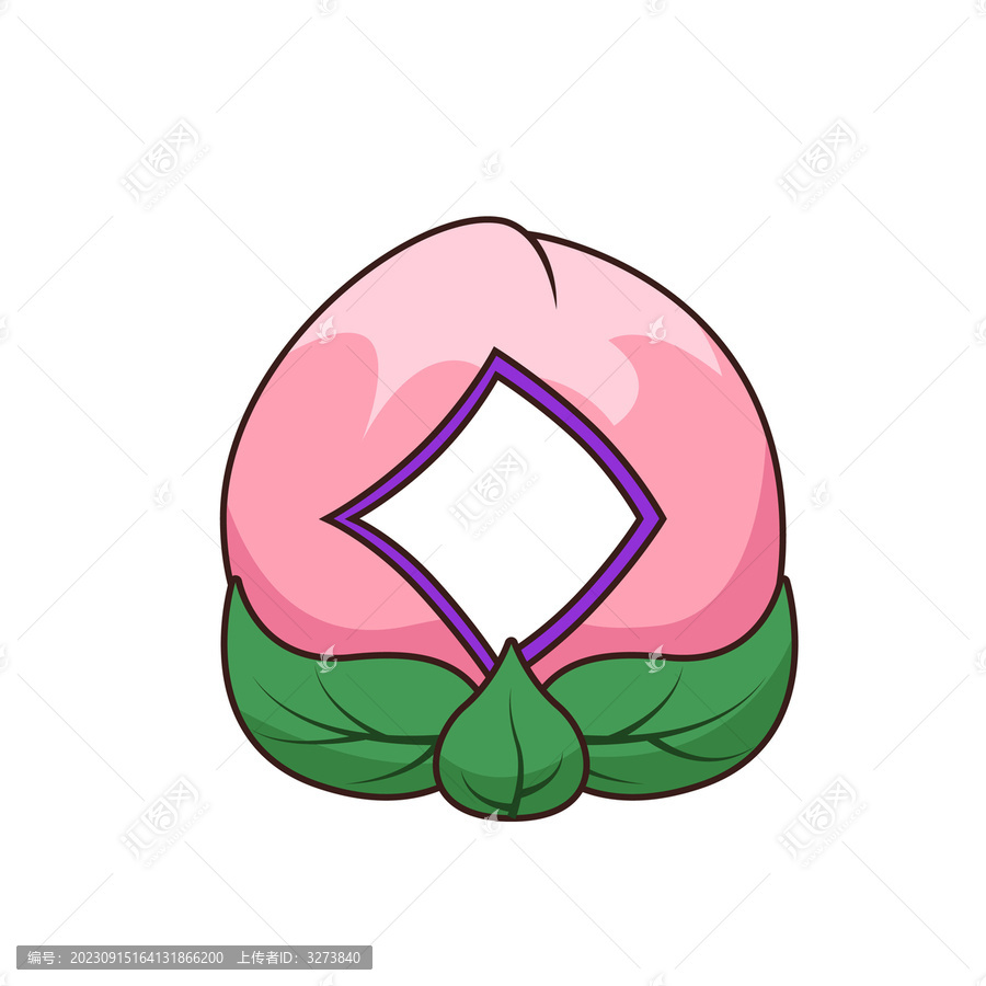 國風喜慶長壽平安祝福桃子壽桃
