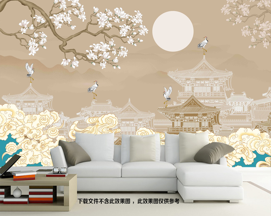 花鳥(niǎo)閣樓祥云