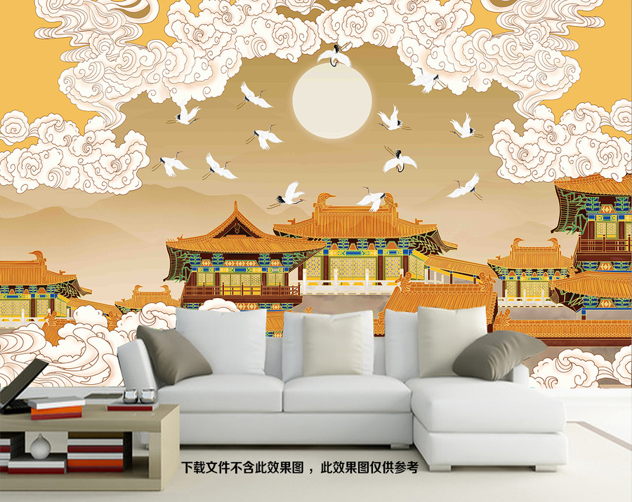 祥云瑞鶴圖