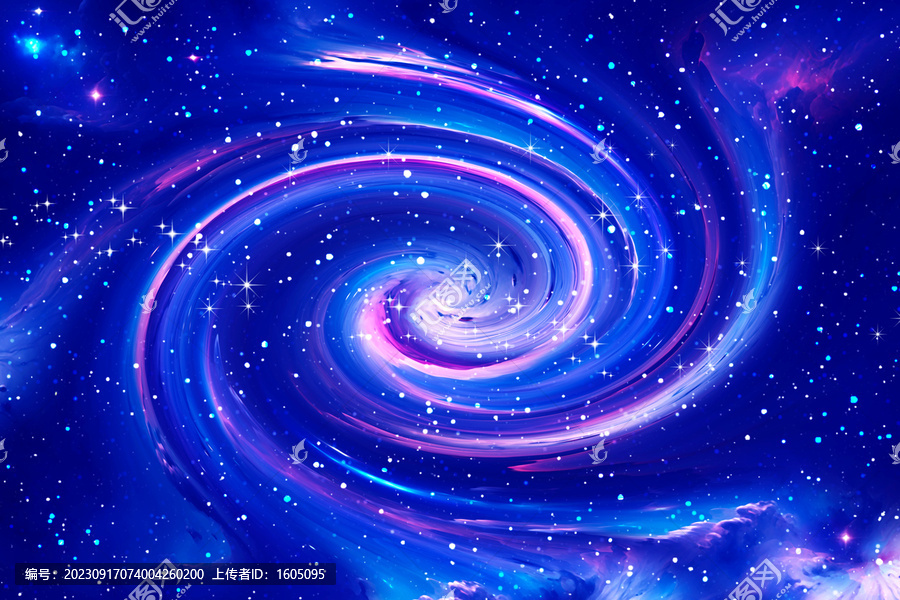 美麗漩渦星空