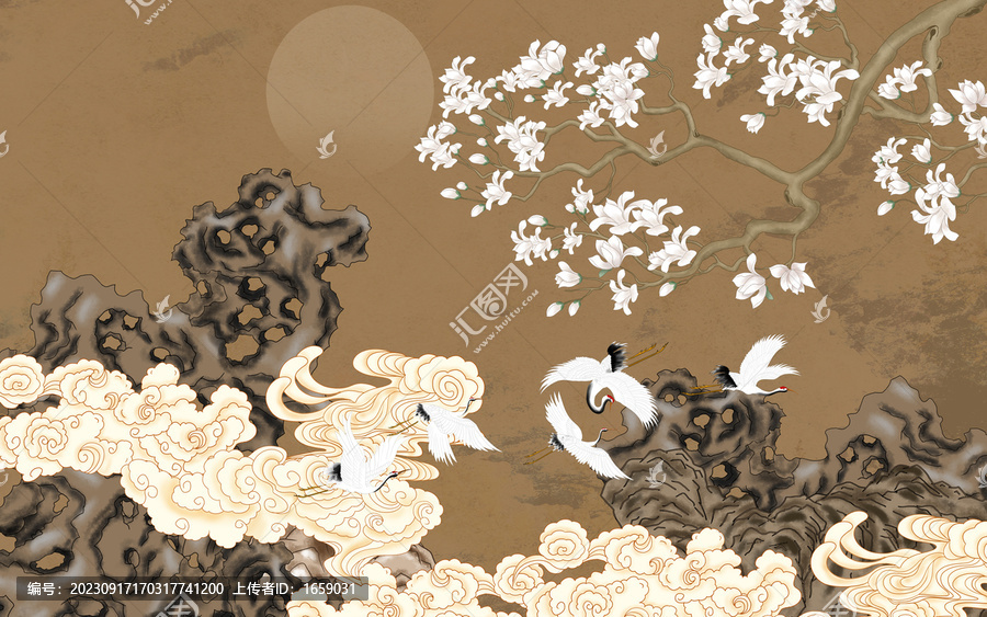 花鳥復(fù)古壁紙