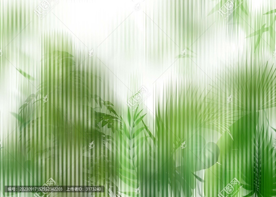 植物玻璃背景装饰画
