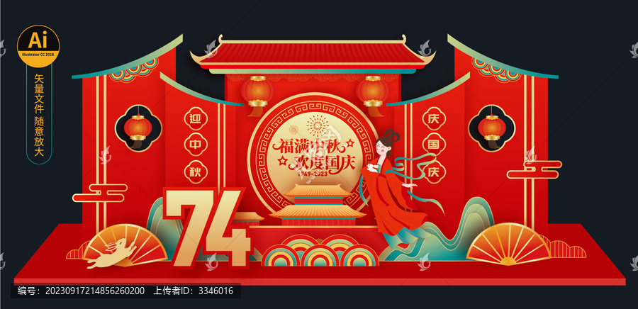 中秋國慶美陳