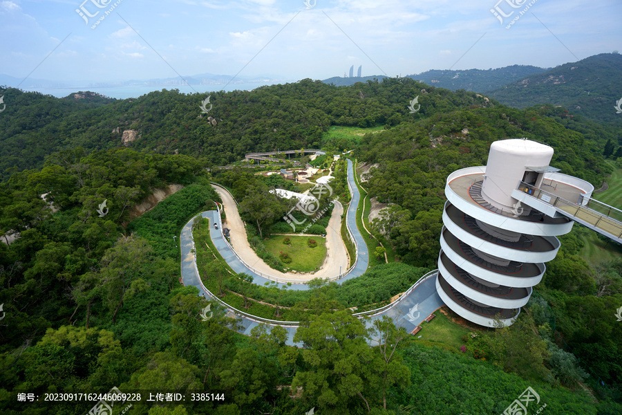 厦门山海步道螺旋塔