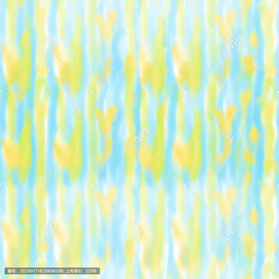 水彩筆觸印花圖案