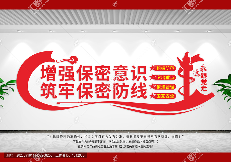 黨管保密文化墻