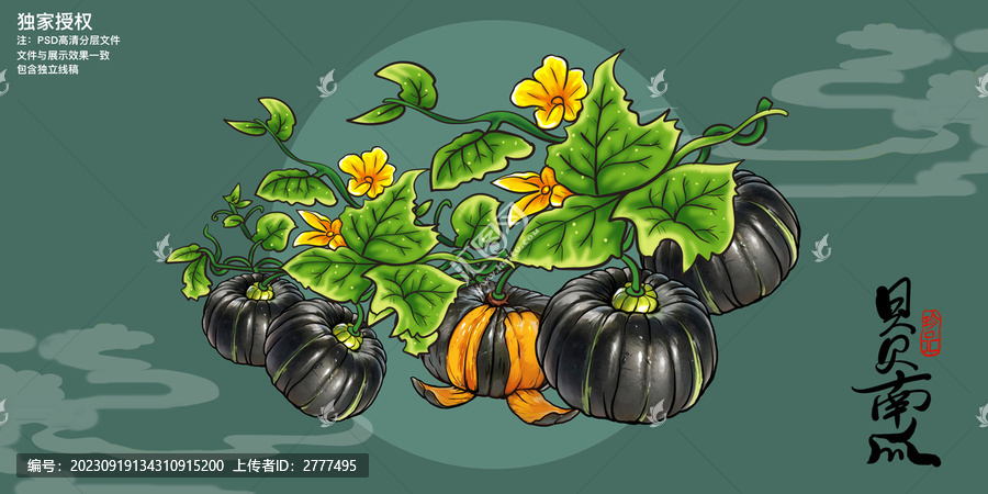 貝貝南瓜插畫(huà)