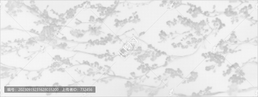 抽象樹枝梅花圓點漸變鏤空穿孔
