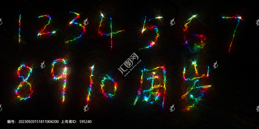炫彩漸變數(shù)字