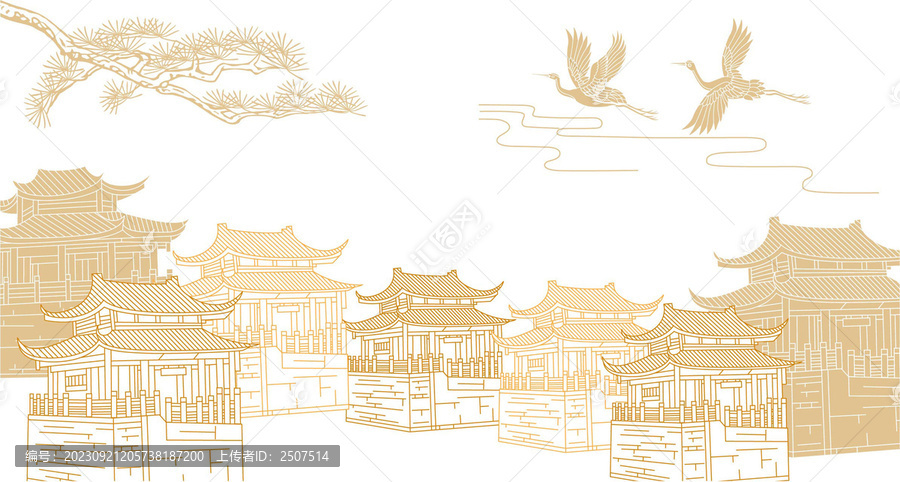 國(guó)潮古建筑