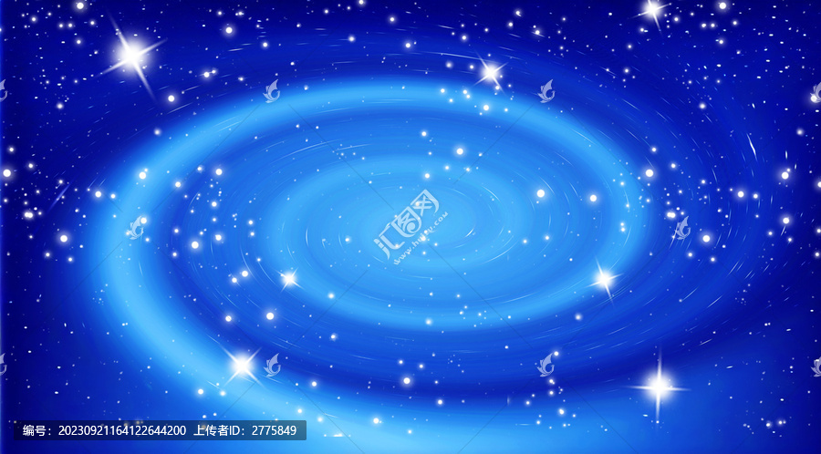 高清藍色星空旋渦