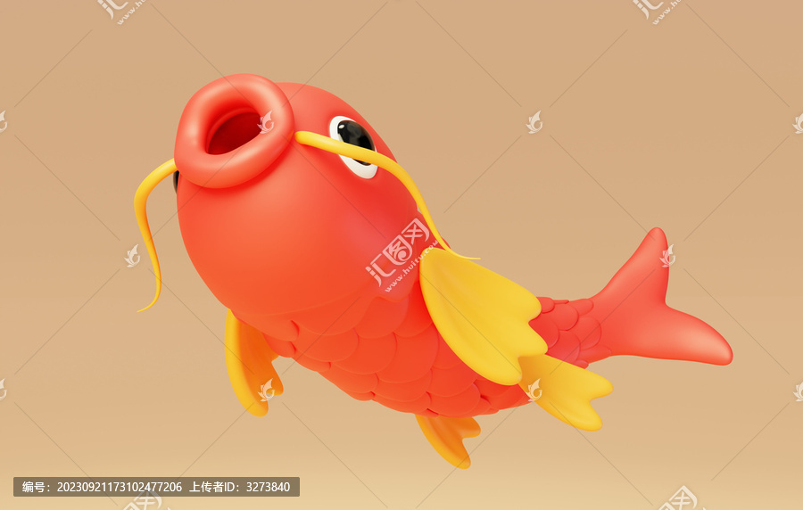 新年傳統(tǒng)喜慶活動(dòng)幸運(yùn)錦鯉3D
