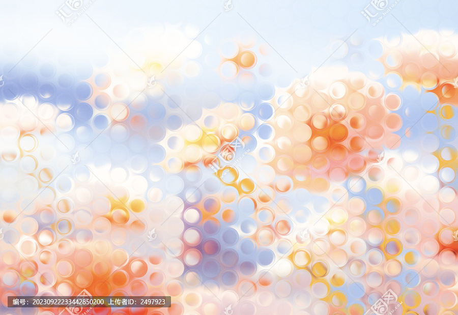 扭曲圓點(diǎn)朦朧花卉