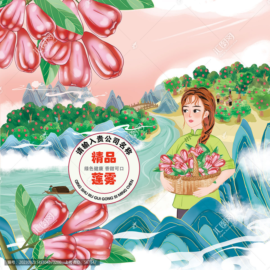 蓮霧插畫(huà)